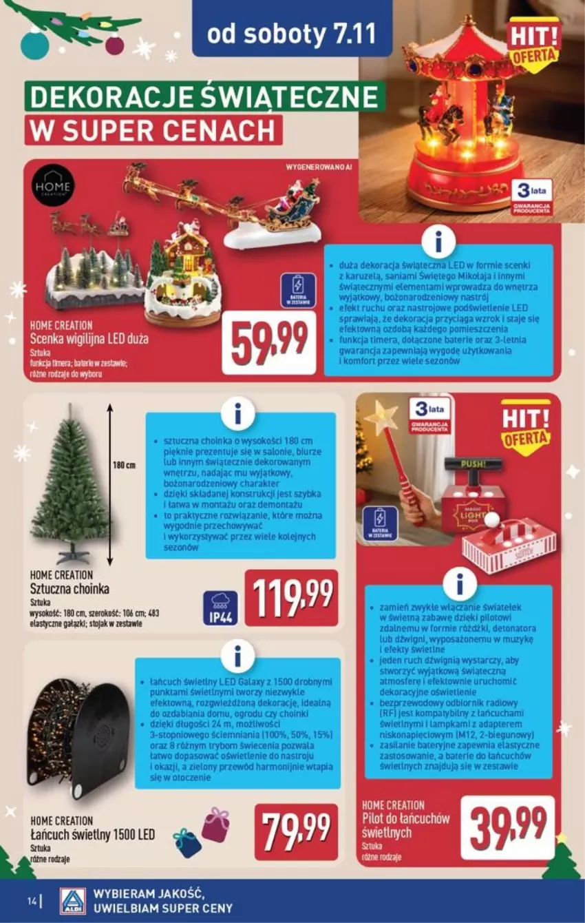 Gazetka promocyjna Aldi - Przygotuj się na kolejny tydzień - ważna 04.11 do 07.11.2026 - strona 14 - produkty: Choinka, Inka, Sok, Stojak