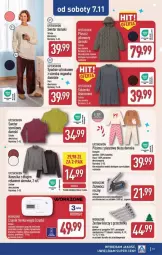 Gazetka promocyjna Aldi - Przygotuj się na kolejny tydzień - Gazetka - ważna od 07.11 do 07.11.2026 - strona 13 - produkty: Sweter, Spodnie sztruksowe, Kosz, Koszulka, Wełna, Płaszcz, Spodnie, Bluza, Zestaw kluczy, Piżama, Fa