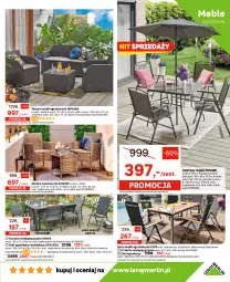 Gazetka promocyjna Leroy Merlin - Gazetka Leroy Merlin - Gazetka - ważna od 11.07 do 11.07.2023 - strona 13 - produkty: Ser, Rama, Stolik, Stół, Sofa, Parasol, Zasłona, Karnisz, Roleta, Szyna, Krzesło, Fotel, Poduszka, Olej, Meble, Dywan, Listwa, Fa