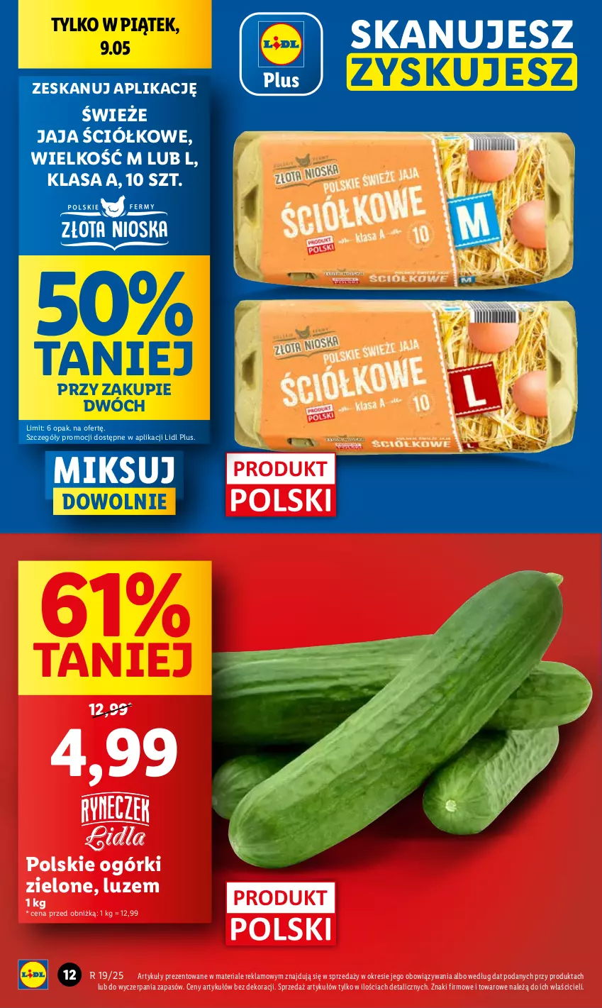 Gazetka promocyjna Lidl - GAZETKA - ważna 08.05 do 10.05.2025 - strona 12 - produkty: Jaja