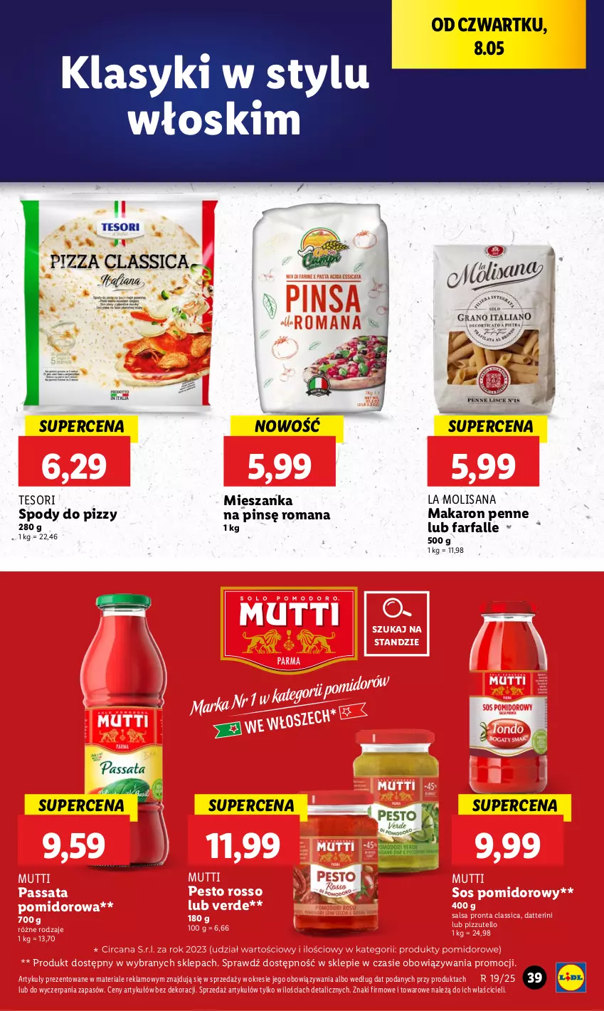 Gazetka promocyjna Lidl - GAZETKA - ważna 08.05 do 10.05.2025 - strona 47 - produkty: Fa, Isana, Makaron, Penne, Pesto, Salsa, Sos, Sos pomidorowy