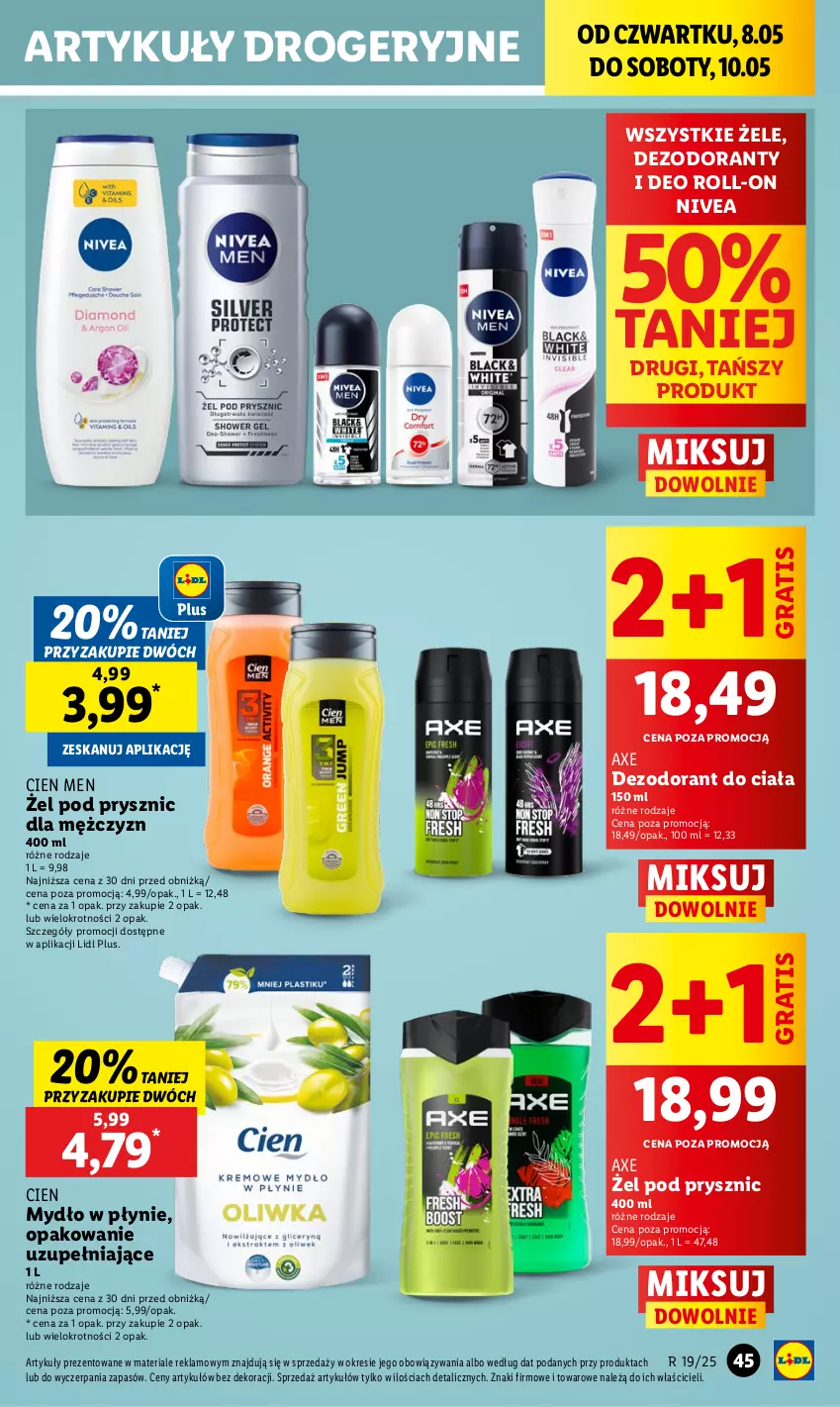 Gazetka promocyjna Lidl - GAZETKA - ważna 08.05 do 10.05.2025 - strona 53 - produkty: Dezodorant, Gra, Mydło, Mydło w płynie, Nivea