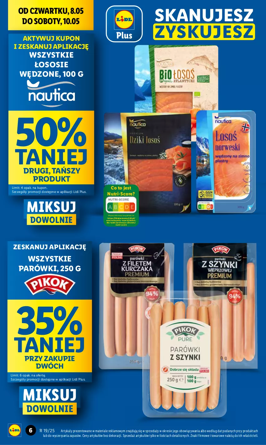 Gazetka promocyjna Lidl - GAZETKA - ważna 08.05 do 10.05.2025 - strona 6 - produkty: Parówki, Sos, Wazon