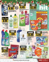 Gazetka promocyjna Topaz - Gazetka - ważna od 24.12 do 24.12.2024 - strona 22 - produkty: Domestos, Top, Gin, Coccolino, Ajax, Tran, Szynka, Płyn do płukania, Somat, Kostka do wc, Tytan, Płyn do wc, Maszynka, Zmywarki, Maszynka do golenia