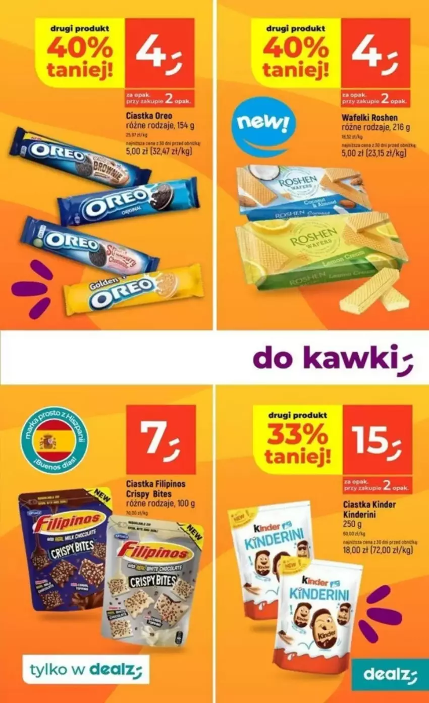 Gazetka promocyjna Dealz - ważna 17.04 do 19.04.2025 - strona 46 - produkty: Ciastka, Fa, Kinder, Oreo