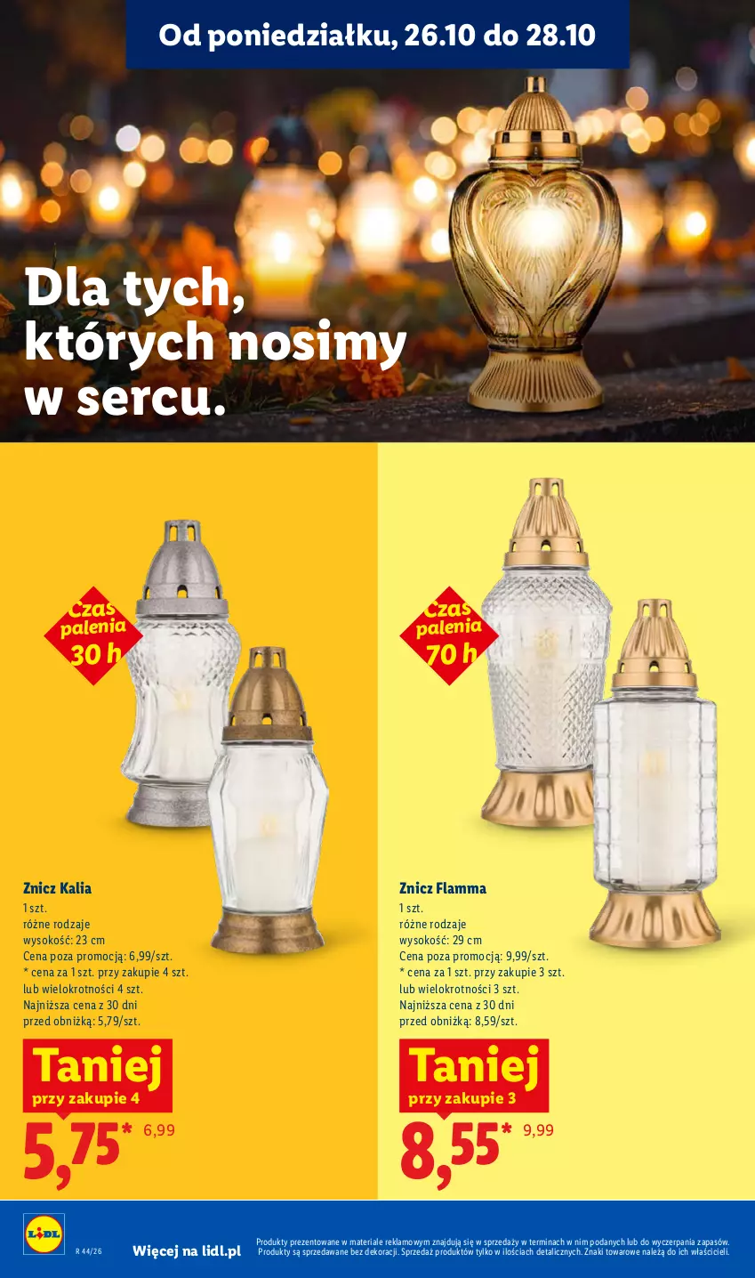 Gazetka promocyjna Lidl - Gazetka - ważna 26.10 do 28.10.2026 - strona 48 - produkty: Ser, Sok, Znicz