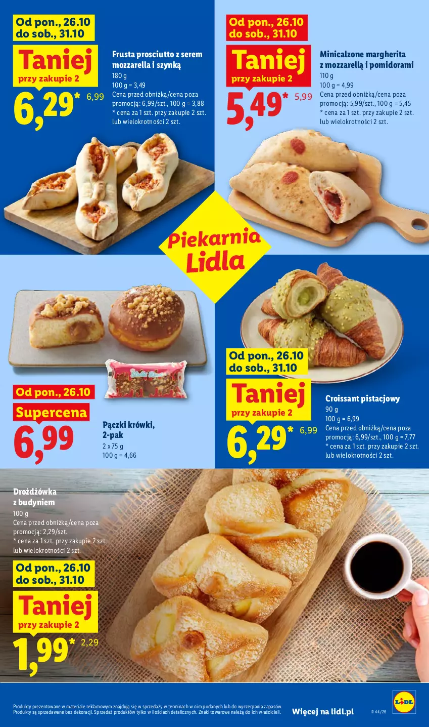 Gazetka promocyjna Lidl - Gazetka - ważna 26.10 do 28.10.2026 - strona 53 - produkty: Croissant, Mozzarella, Prosciutto, Rust, Ser