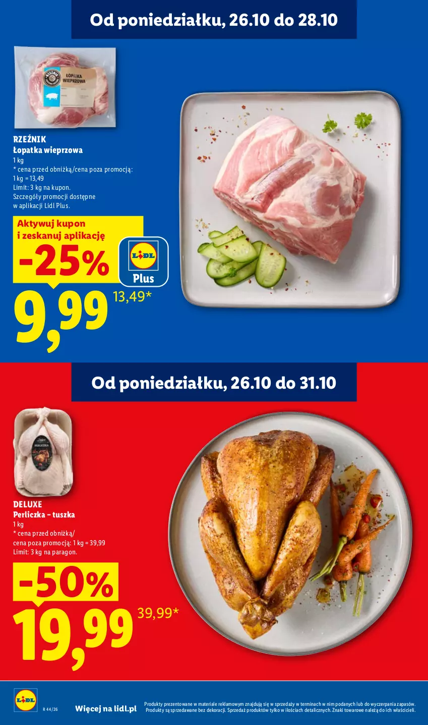 Gazetka promocyjna Lidl - Gazetka - ważna 26.10 do 28.10.2026 - strona 6 - produkty: Perliczka, Tusz