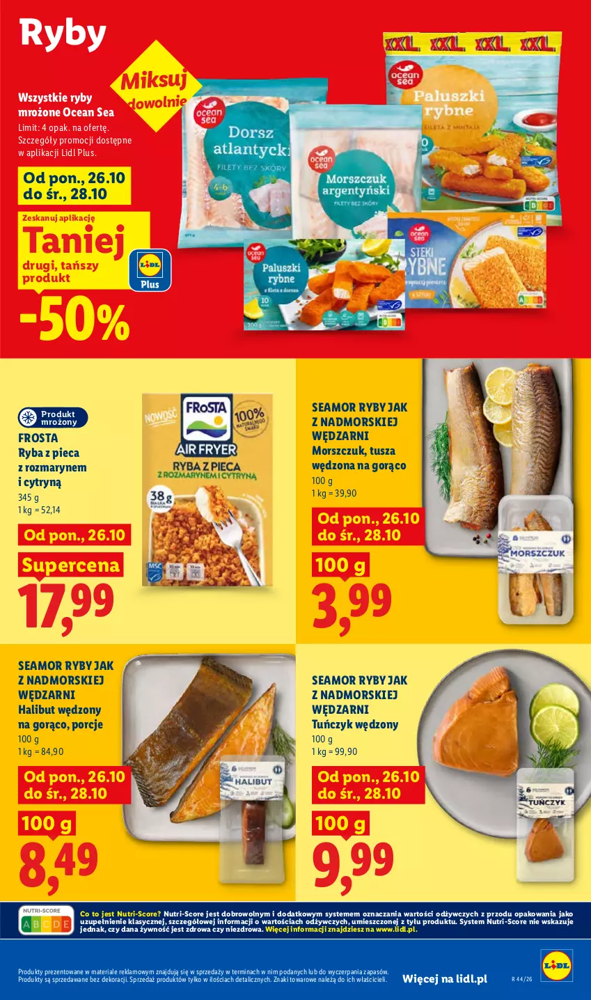 Gazetka promocyjna Lidl - Gazetka - ważna 26.10 do 28.10.2026 - strona 61 - produkty: Frosta, Halibut, Piec, Por, Ryba, Tuńczyk, Tusz