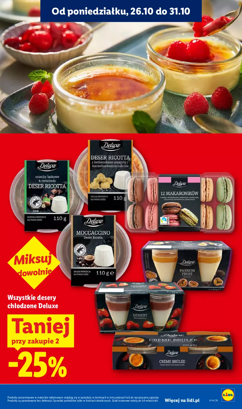 Gazetka promocyjna Lidl - Gazetka - ważna 26.10 do 28.10.2026 - strona 69 - produkty: Deser, Ser