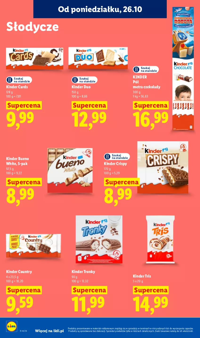 Gazetka promocyjna Lidl - Gazetka - ważna 26.10 do 28.10.2026 - strona 76 - produkty: Kinder, Kinder Bueno