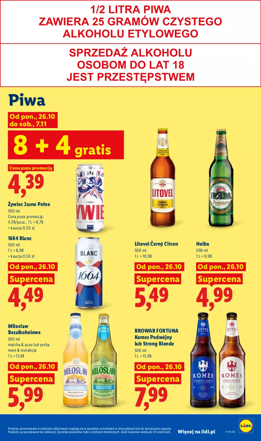 Gazetka promocyjna Lidl - Gazetka - ważna 26.10 do 28.10.2026 - strona 87 - produkty: Fortuna, Gra, Piwa