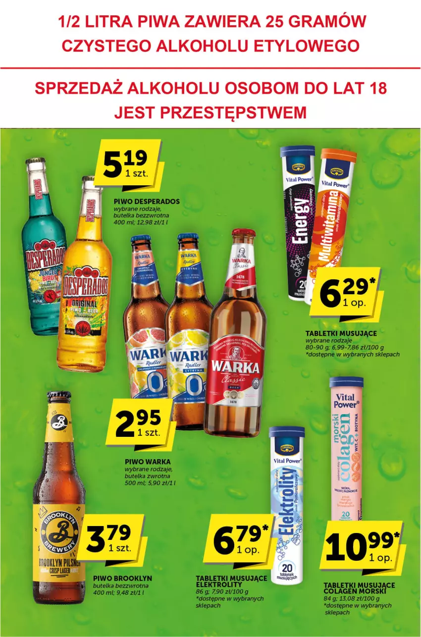 Gazetka promocyjna ABC - ważna 31.05 do 11.06.2024 - strona 29 - produkty: Desperados, Mus, Piwo, Tablet, Tabletki musujące, Warka