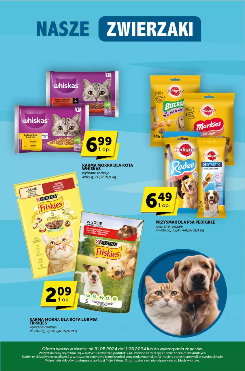 Gazetka promocyjna ABC - ważna 31.05 do 11.06.2024 - strona 32 - produkty: Friskies, Pedigree, Przysmak dla psa, Whiskas