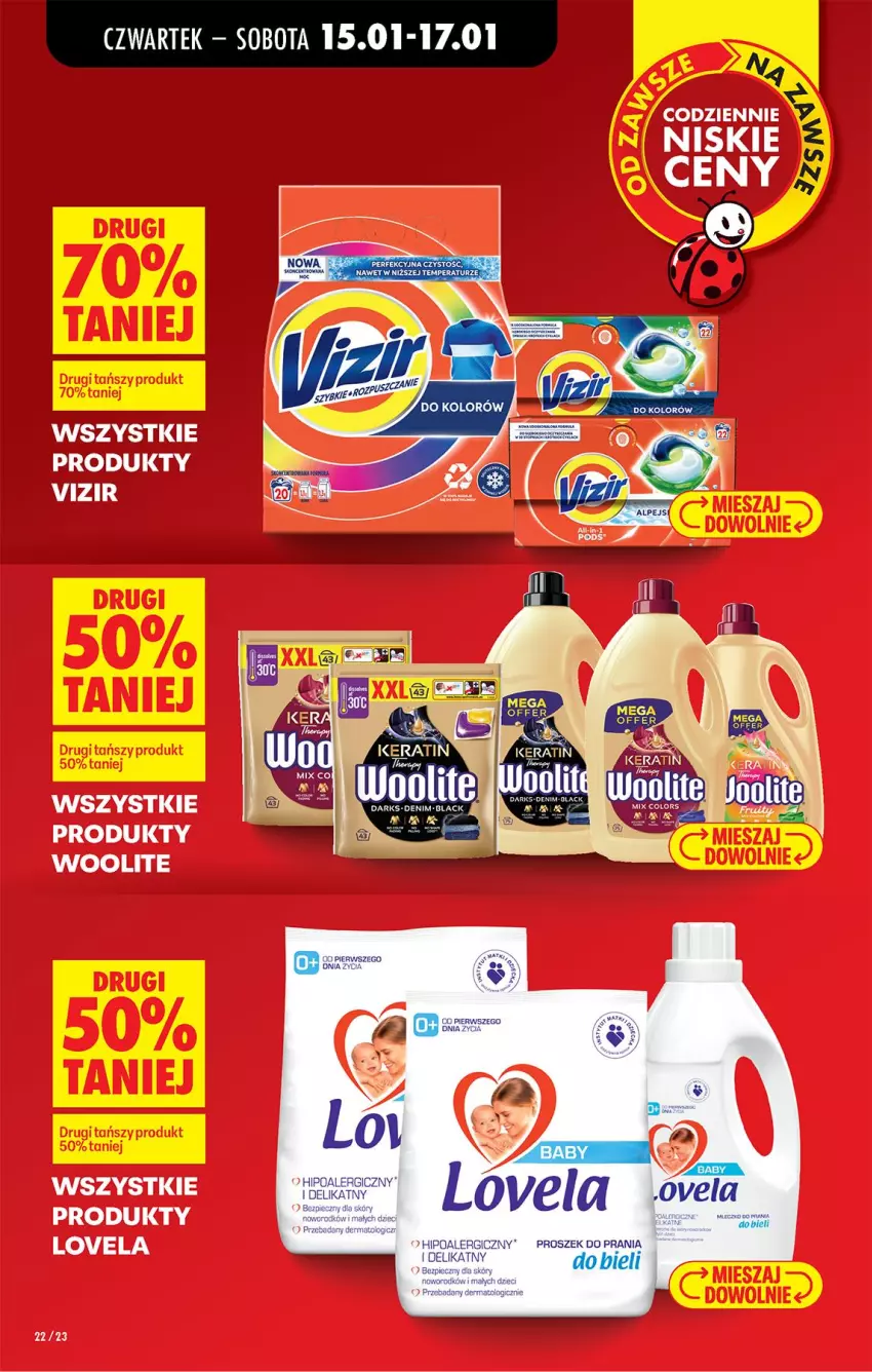 Gazetka promocyjna Biedronka - Gazetka - ważna 15.01 do 22.01.2026 - strona 26 - produkty: Lack, Lovela, Vizir