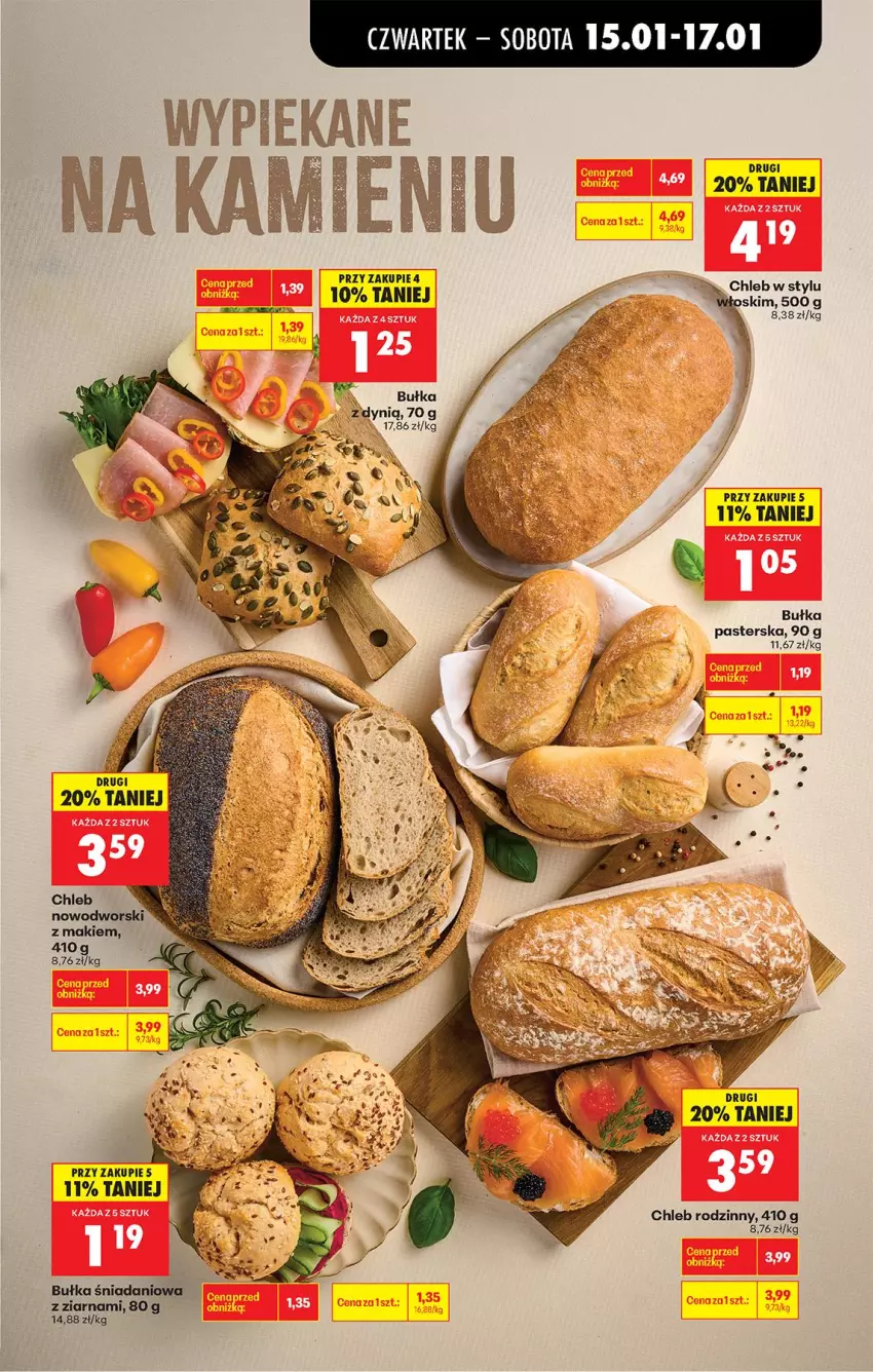 Gazetka promocyjna Biedronka - Gazetka - ważna 15.01 do 22.01.2026 - strona 29 - produkty: Bułka, Chleb
