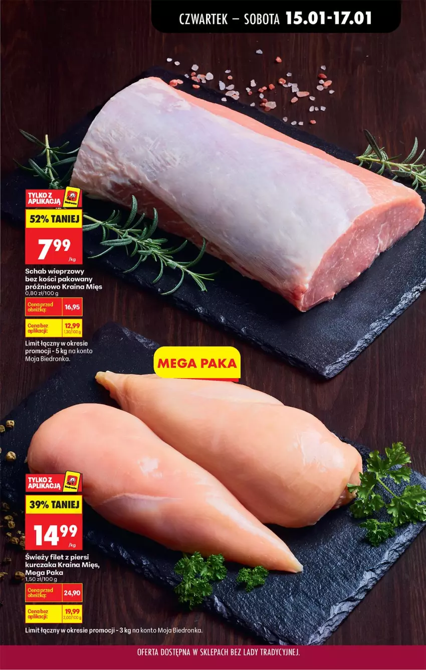 Gazetka promocyjna Biedronka - Gazetka - ważna 15.01 do 22.01.2026 - strona 37 - produkty: Filet z piersi kurczaka, Kurczak, Schab wieprzowy