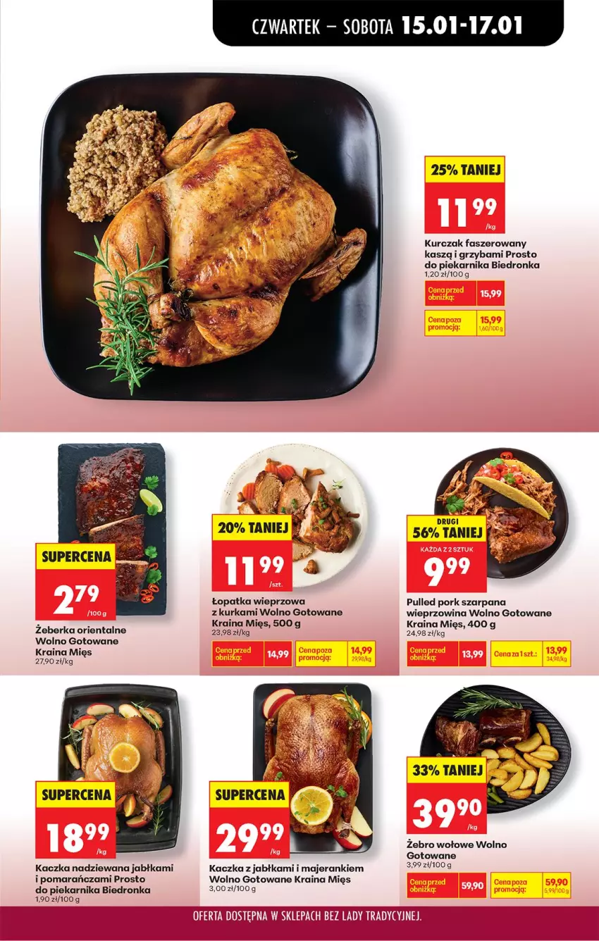 Gazetka promocyjna Biedronka - Gazetka - ważna 15.01 do 22.01.2026 - strona 39 - produkty: Fa, Jabłka, Kaczka, Kurczak, Piekarnik, Por, Wieprzowina