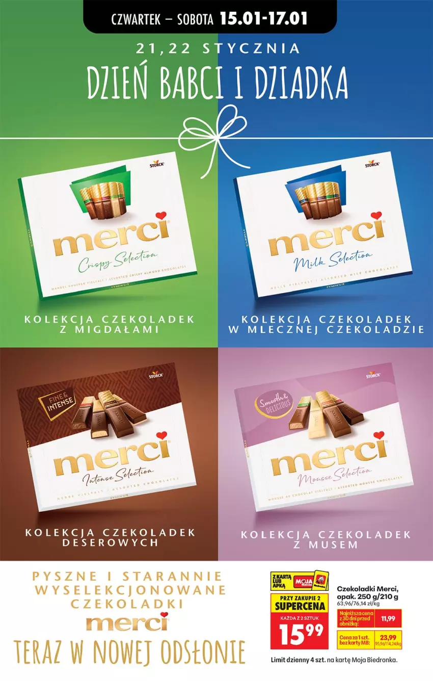 Gazetka promocyjna Biedronka - Gazetka - ważna 15.01 do 22.01.2026 - strona 57 - produkty: Deser, Merci, Ser, Tera