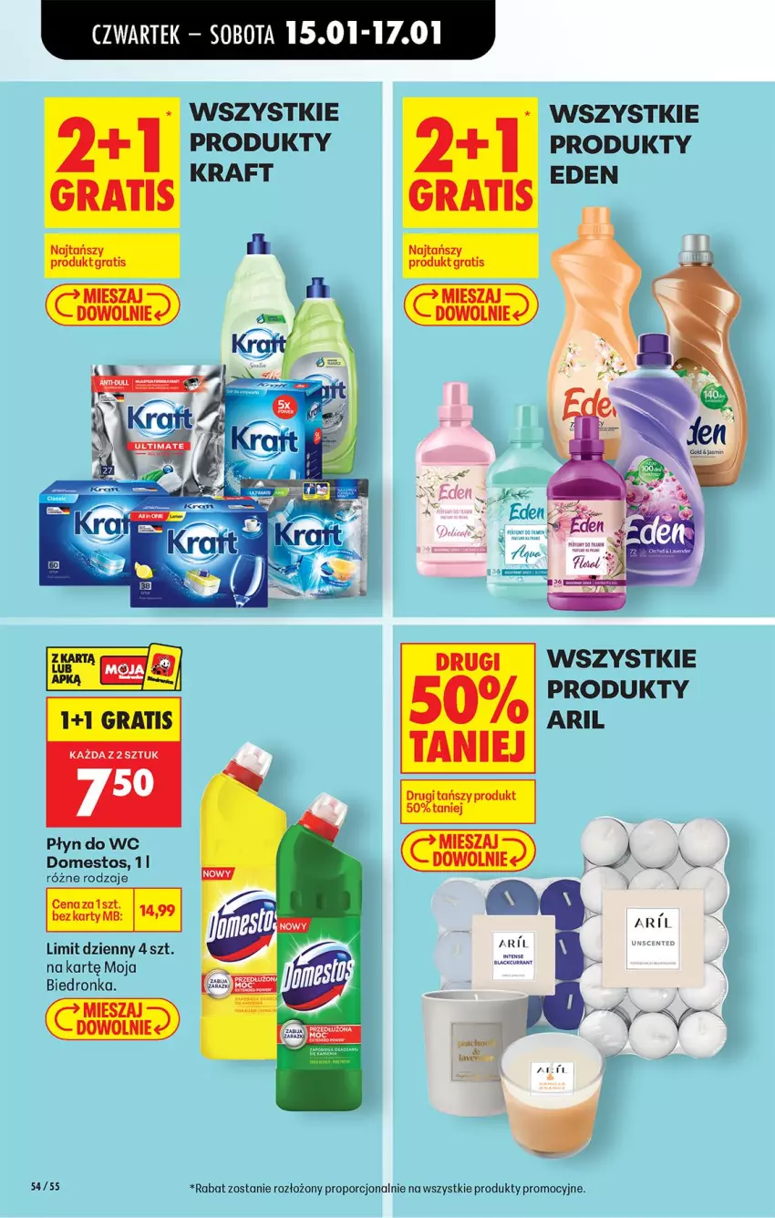 Gazetka promocyjna Biedronka - Gazetka - ważna 15.01 do 22.01.2026 - strona 68 - produkty: Domestos, Gra, Gry, Płyn do wc, Por