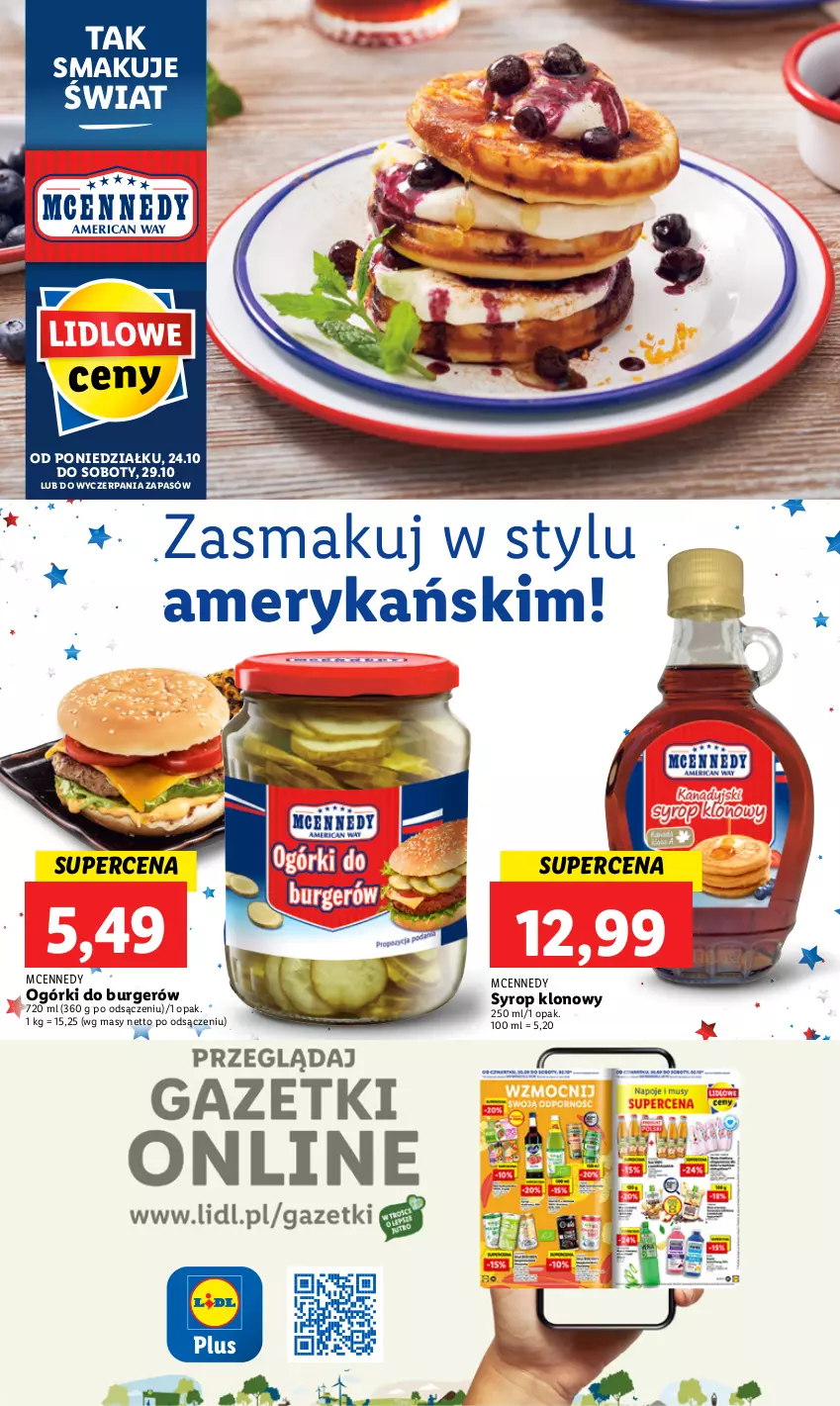 Gazetka promocyjna Lidl - GAZETKA - ważna 24.10 do 29.10.2022 - strona 56 - produkty: Burger, Syrop