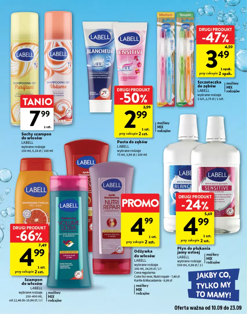 Gazetka promocyjna Intermarche - Katalog O la la - ważna 10.09 do 23.09.2026 - strona 17 - produkty: Bell, Odżywka, Pasta do zębów, Płyn do płukania, Suchy szampon, Szampon, Szczoteczka