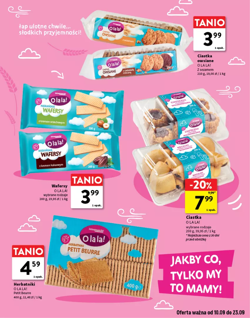 Gazetka promocyjna Intermarche - Katalog O la la - ważna 10.09 do 23.09.2026 - strona 5 - produkty: Ciastka, Ciastka owsiane, Herbatniki, Kakao, Sezam