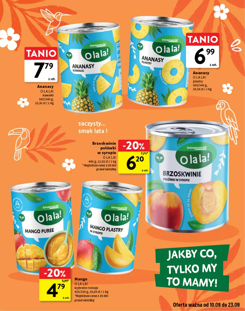 Gazetka promocyjna Intermarche - Katalog O la la - ważna 10.09 do 23.09.2026 - strona 7 - produkty: Ananas, Brzoskwinie, Kawa, Mango, Syrop