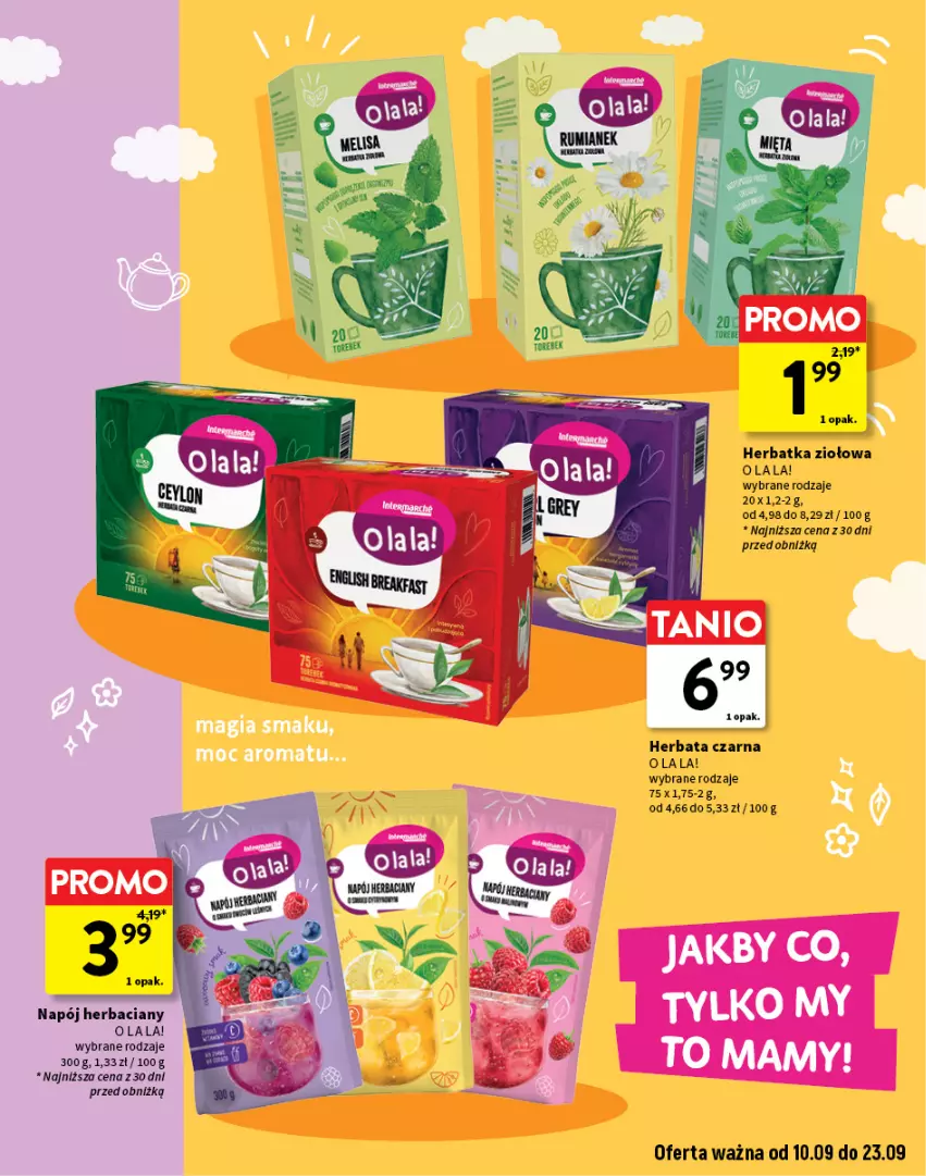 Gazetka promocyjna Intermarche - Katalog O la la - ważna 10.09 do 23.09.2026 - strona 9 - produkty: Herbata, Herbata czarna, Napój