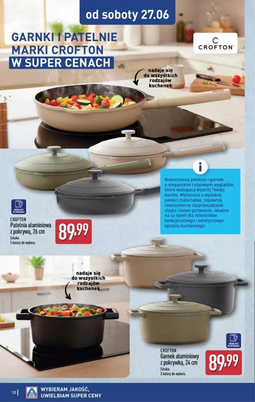 Gazetka promocyjna Aldi - Ostatnie sztuki w wybranych sklepach - ważna 24.06 do 27.06.2026 - strona 10 - produkty: Garnek, Patelnia