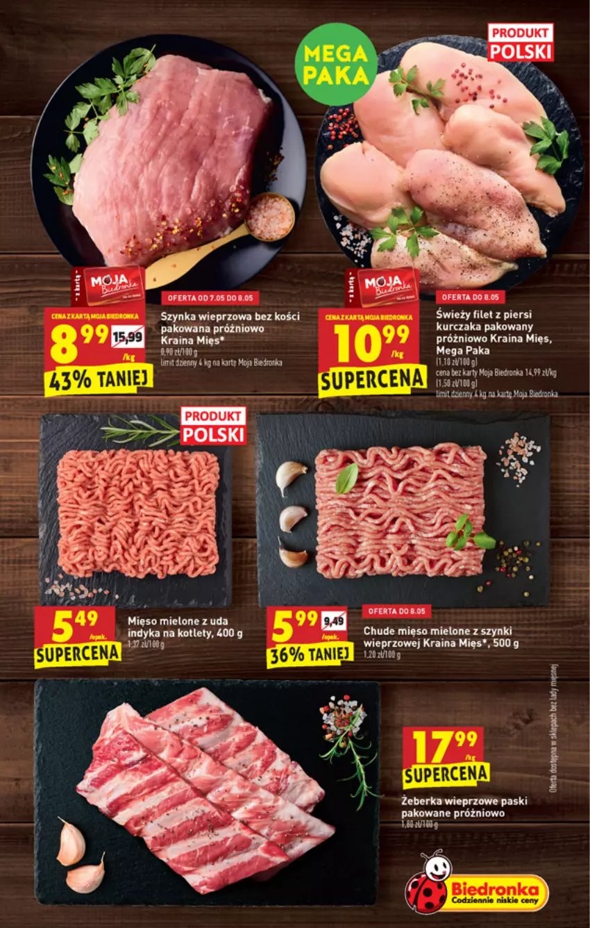 Gazetka promocyjna Biedronka - W tym tygodniu PN - ważna 06.05 do 12.05.2021 - strona 17 - produkty: Dell, Filet z piersi kurczaka, Kotlet, Kurczak, Mięso, Mięso mielone, Mięso mielone z szynki, Szynka, Szynka wieprzowa