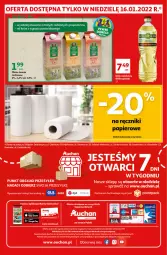 Gazetka promocyjna Auchan - Maxi Paki Niskie Ceny Supermarkety - Gazetka - ważna od 19.01 do 19.01.2022 - strona 12 - produkty: Papier, Ręcznik, Ręczniki papierowe, Mleko