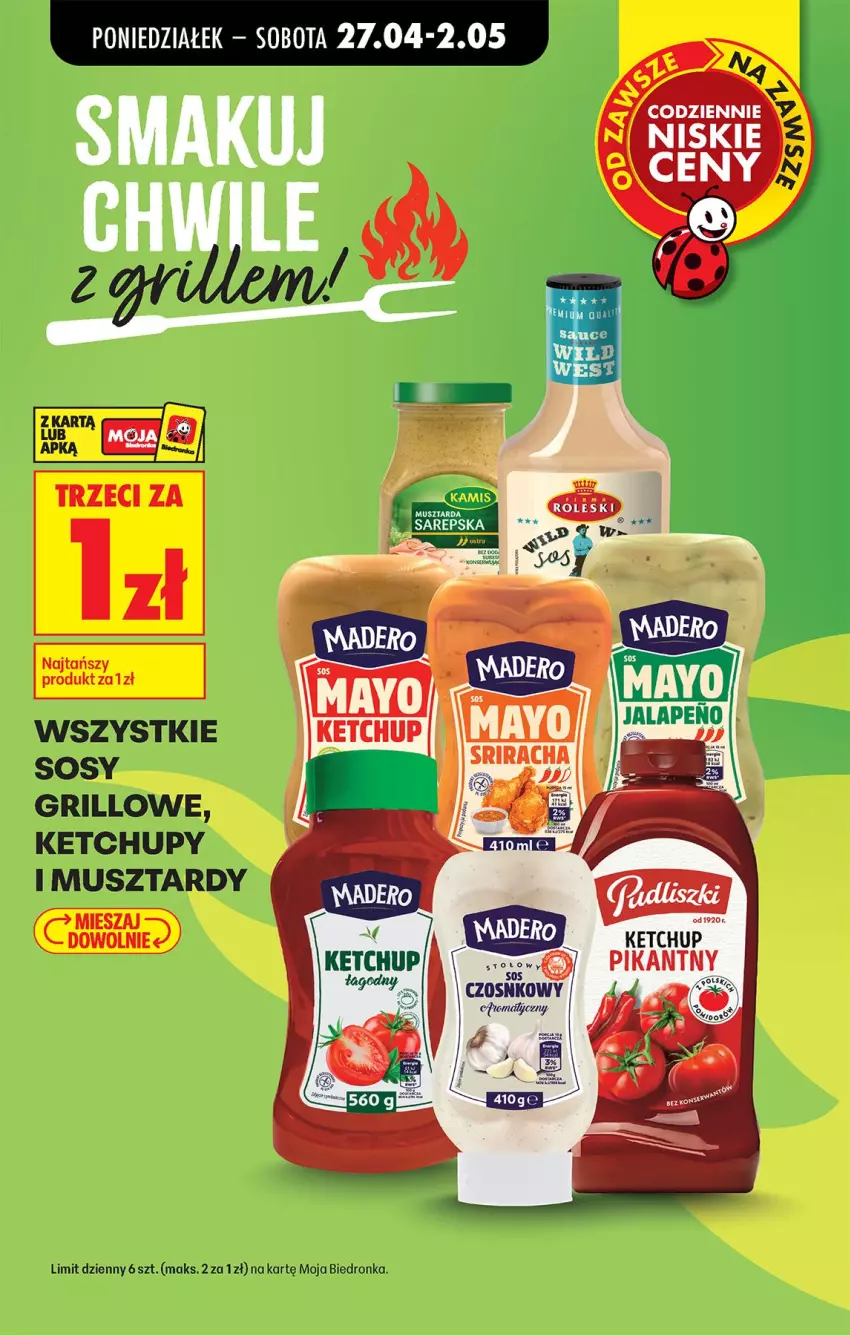 Gazetka promocyjna Biedronka - Od Poniedziałku - ważna 27.04 do 02.05.2026 - strona 14 - produkty: Fa, Grill, Ketchup, Mus, Sos