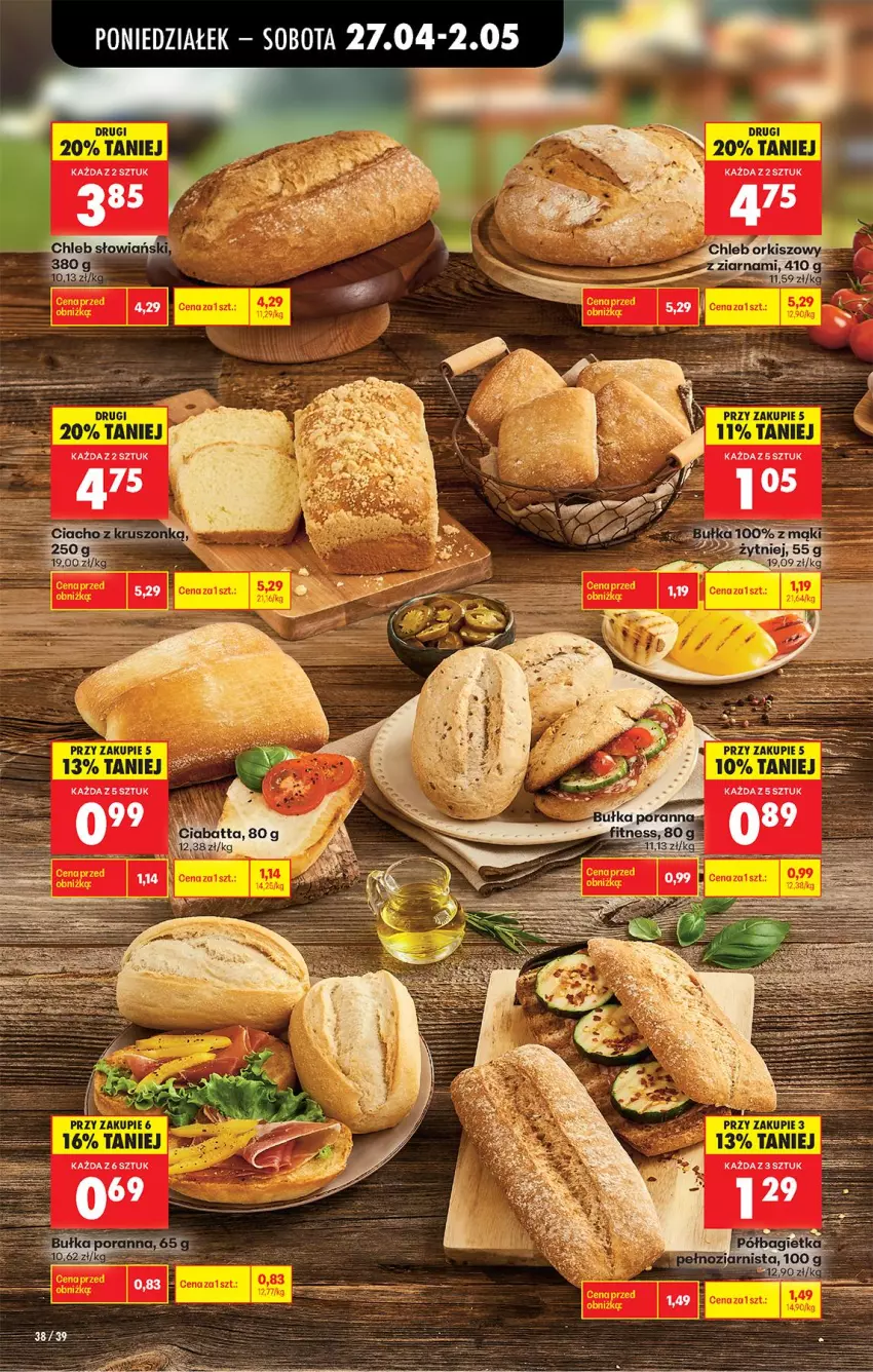 Gazetka promocyjna Biedronka - Od Poniedziałku - ważna 27.04 do 02.05.2026 - strona 47 - produkty: Bułka, Ciabatta, Por