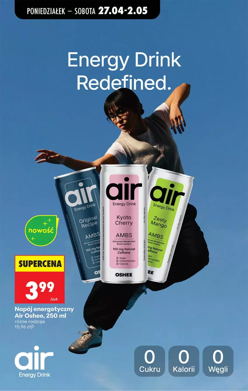 Gazetka promocyjna Biedronka - Od Poniedziałku - ważna 27.04 do 02.05.2026 - strona 86 - produkty: Napój, Napój energetyczny, Oshee
