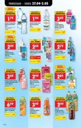 Gazetka promocyjna Biedronka - Od Poniedziałku - Gazetka - ważna od 02.05 do 02.05.2026 - strona 61 - produkty: Nałęczowianka, Sok, Por, Mus, Muszynianka, Tymbark, Kubuś Waterrr, Oshee, Woda mineralna, Kubuś, Napój niegazowany, Woda, Napój, Mięta