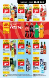 Gazetka promocyjna Biedronka - Od Poniedziałku - Gazetka - ważna od 02.05 do 02.05.2026 - strona 62 - produkty: 7up, Napój energetyczny, Mirinda, Coca-Cola, Pepsi, Tiger, Hellena, Napój gazowany, Syrop, Fanta, Sprite, Mango, Napój, Full Throttle, Fa