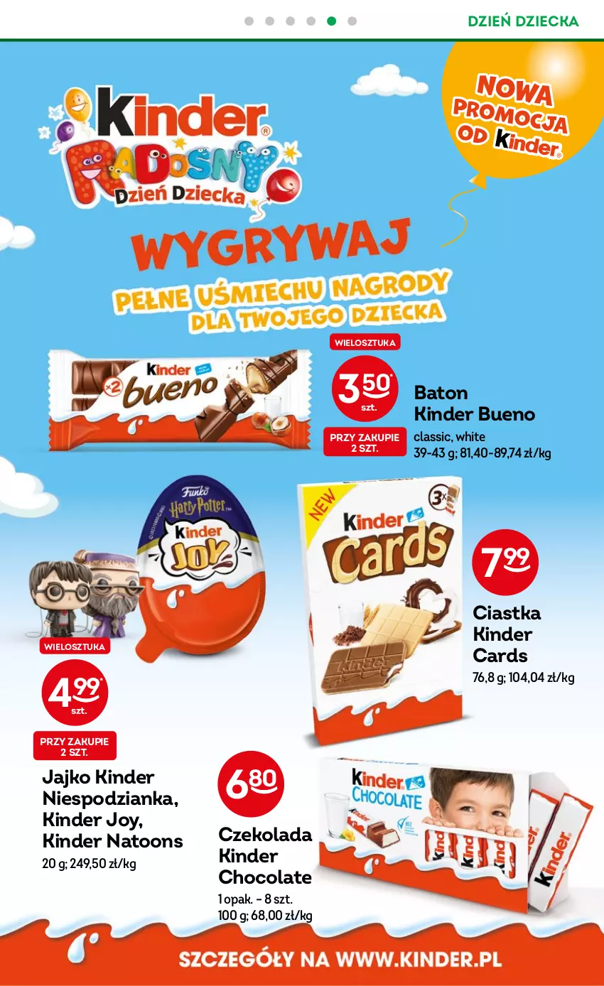 Gazetka promocyjna Żabka - ważna 24.05 do 06.06.2023 - strona 38 - produkty: Baton, Ciastka, Czekolada, Kinder, Kinder Bueno