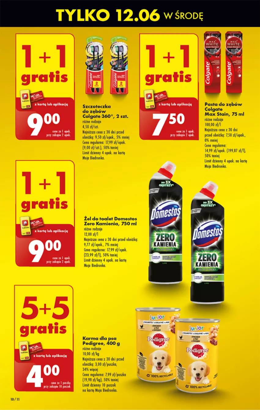 Gazetka promocyjna Biedronka - Od poniedzialku - ważna 10.06 do 15.06.2024 - strona 12 - produkty: Domestos, Pedigree, Szczoteczka