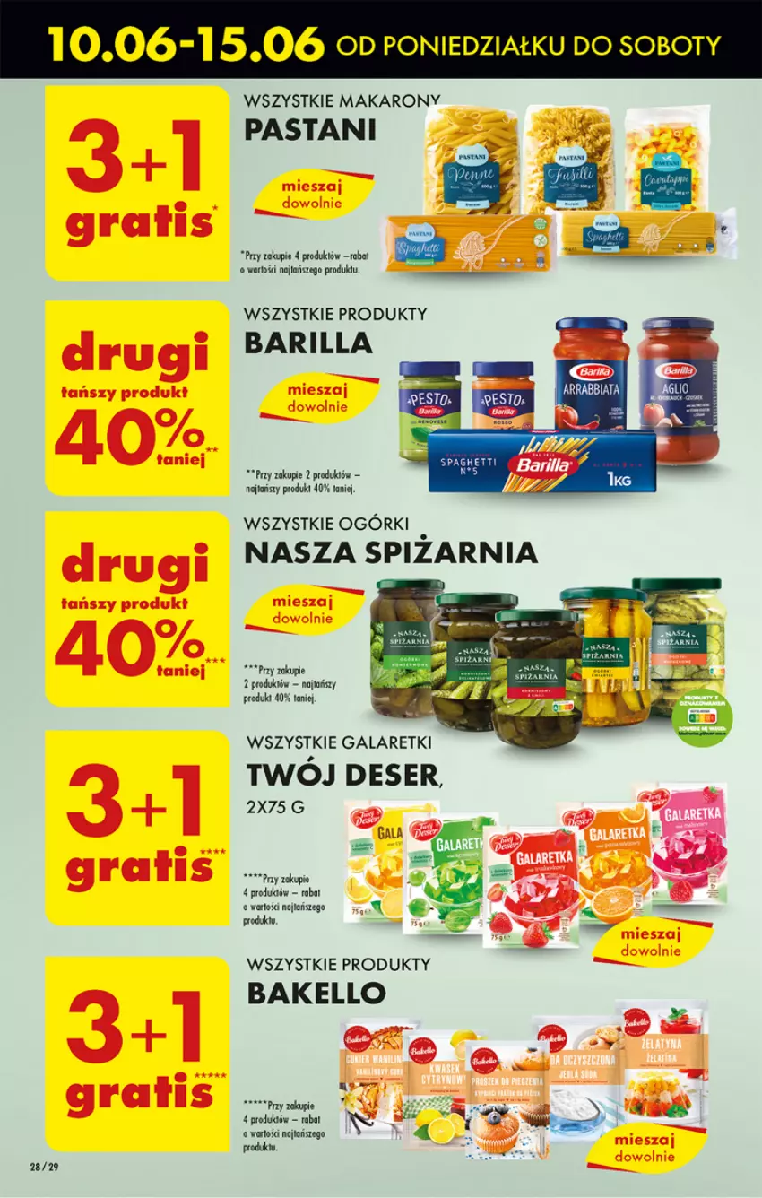 Gazetka promocyjna Biedronka - Od poniedzialku - ważna 10.06 do 15.06.2024 - strona 34 - produkty: Barilla, Deser, Gala, Galaretki, Makaron, Ser