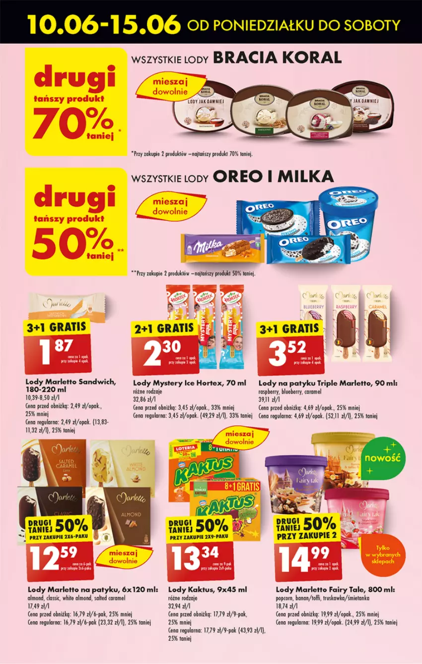 Gazetka promocyjna Biedronka - Od poniedzialku - ważna 10.06 do 15.06.2024 - strona 39 - produkty: Banany, Fa, Fairy, Gra, Hortex, Kaktus, Lody, Milka, Oreo, Popcorn