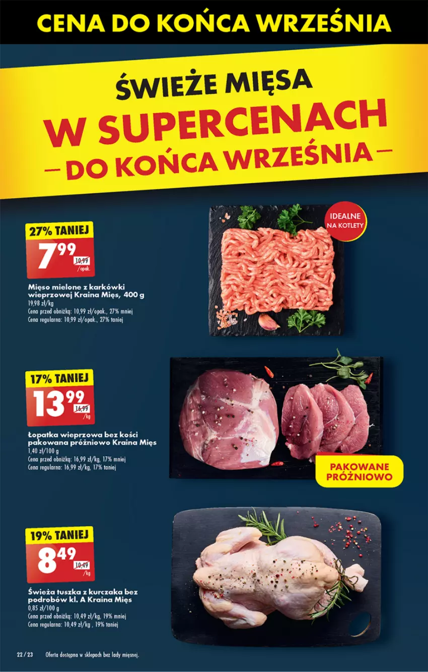 Gazetka promocyjna Biedronka - Od Czwartku - ważna 12.09 do 18.09.2024 - strona 24 - produkty: Kurczak, Mięso, Mięso mielone, Salsa, Tusz