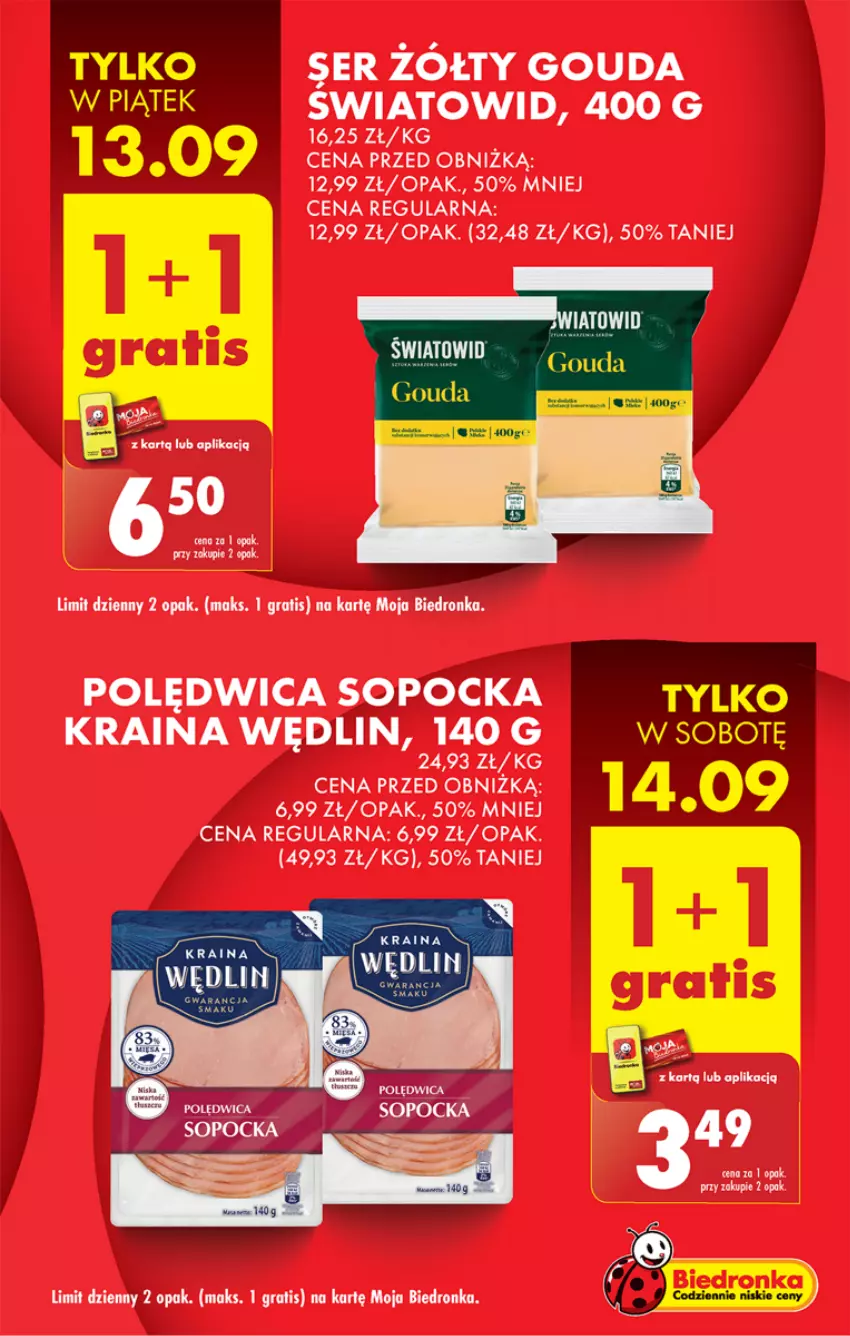 Gazetka promocyjna Biedronka - Od Czwartku - ważna 12.09 do 18.09.2024 - strona 3 - produkty: Gouda, Gra, Polędwica, Ser