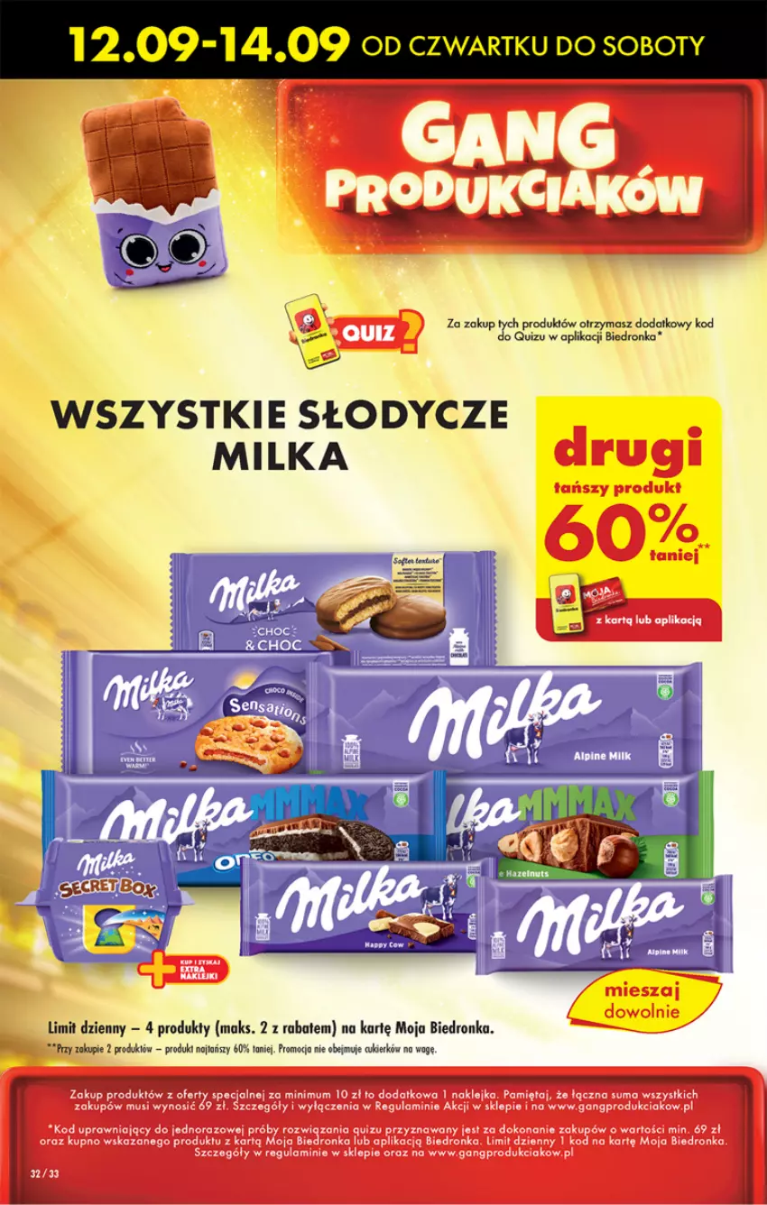 Gazetka promocyjna Biedronka - Od Czwartku - ważna 12.09 do 18.09.2024 - strona 34 - produkty: Cukier, Milka