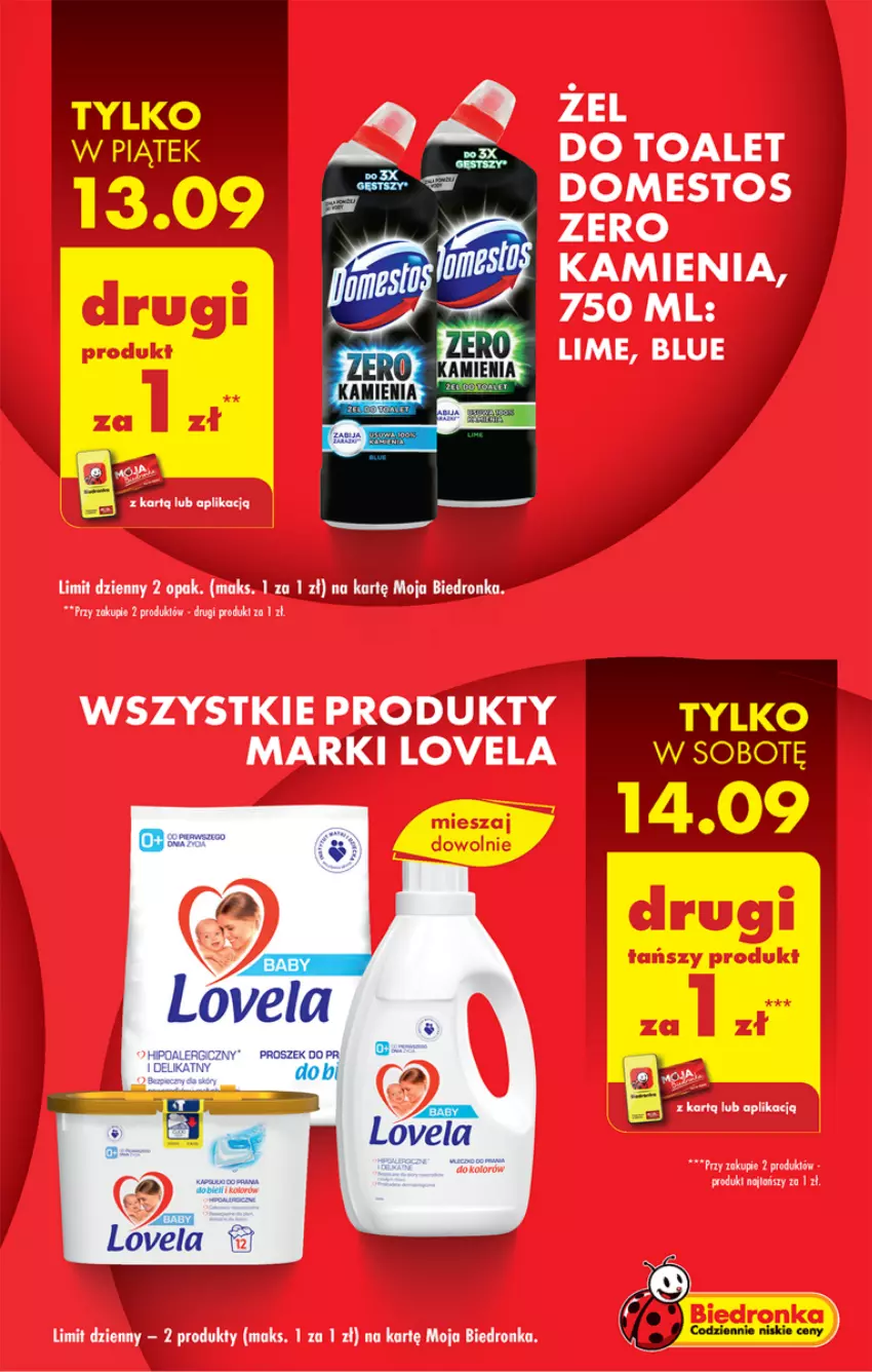 Gazetka promocyjna Biedronka - Od Czwartku - ważna 12.09 do 18.09.2024 - strona 5 - produkty: Domestos, Lovela