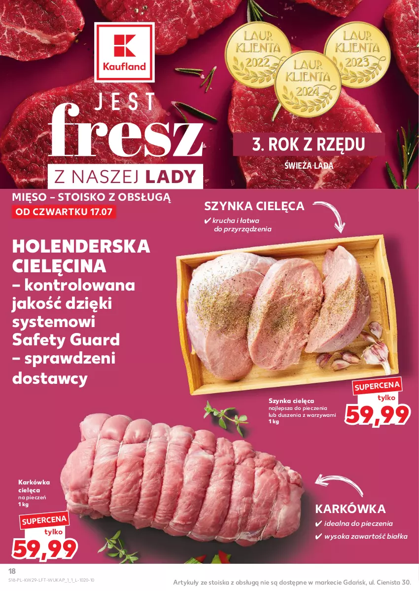 Gazetka promocyjna Kaufland - Gazetka tygodnia - ważna 17.07 do 23.07.2025 - strona 18 - produkty: Mięso, Piec, Sok, Szynka, Warzywa