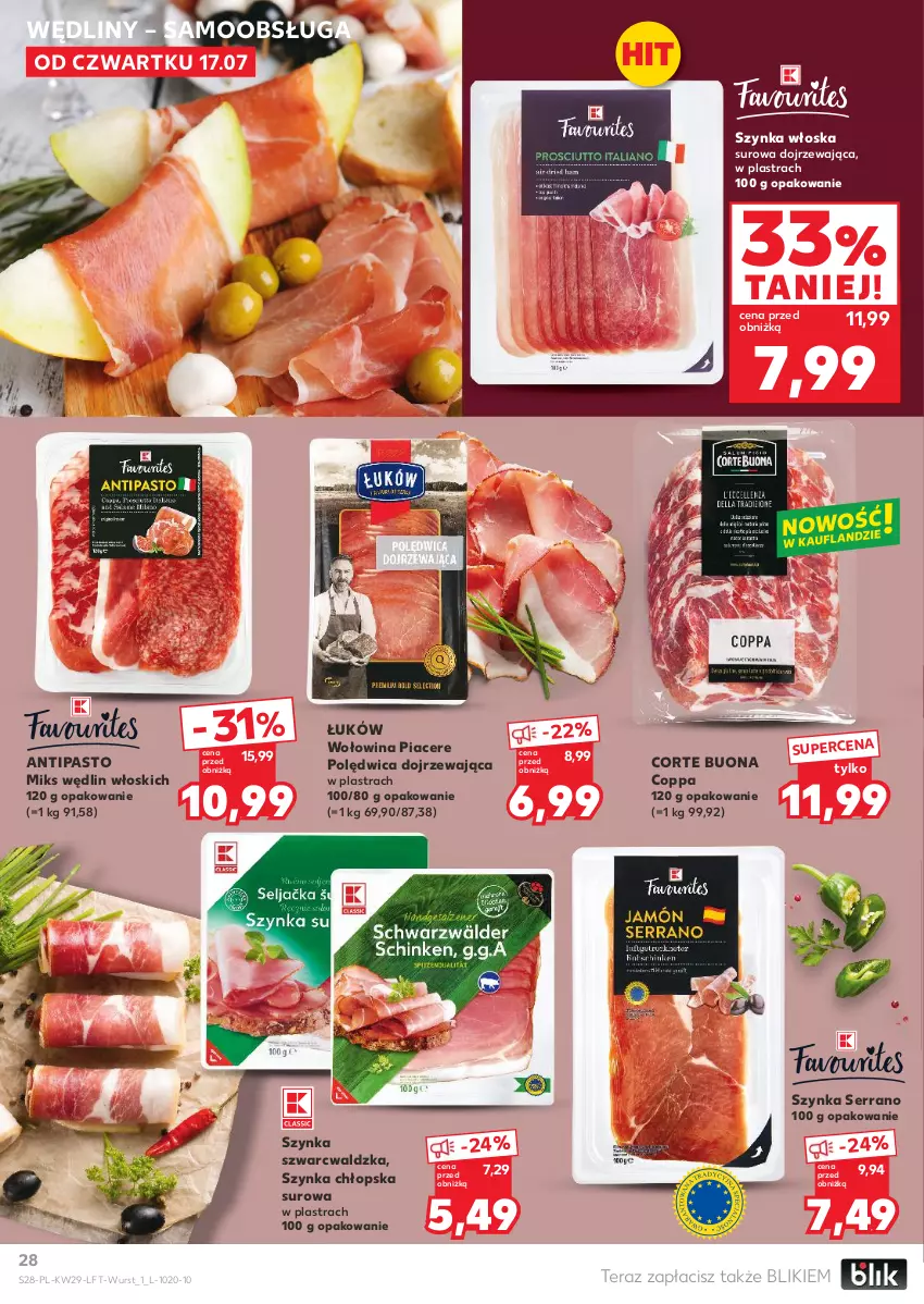 Gazetka promocyjna Kaufland - Gazetka tygodnia - ważna 17.07 do 23.07.2025 - strona 28 - produkty: Acer, Polędwica, Ser, Szynka, Tera, Wołowina
