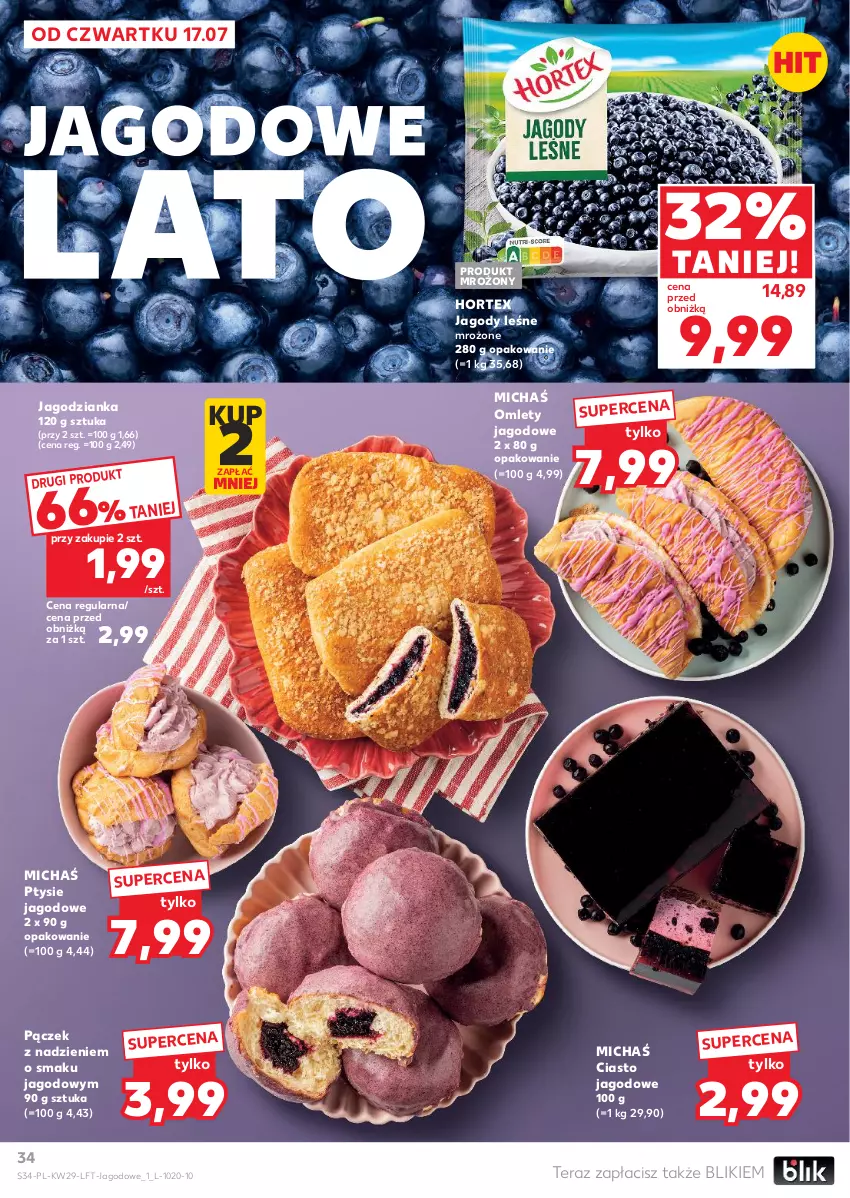 Gazetka promocyjna Kaufland - Gazetka tygodnia - ważna 17.07 do 23.07.2025 - strona 34 - produkty: Hortex, Jagody, Jagodzianka, Pączek, Tera