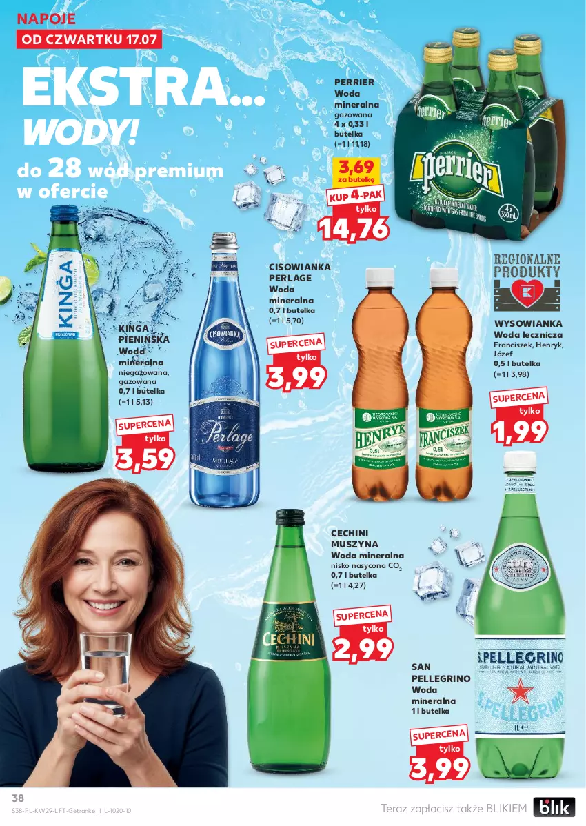 Gazetka promocyjna Kaufland - Gazetka tygodnia - ważna 17.07 do 23.07.2025 - strona 38 - produkty: Cisowianka, Mus, Napoje, O nas, Szyna, Tera, Tran, Woda, Woda mineralna, Znicz