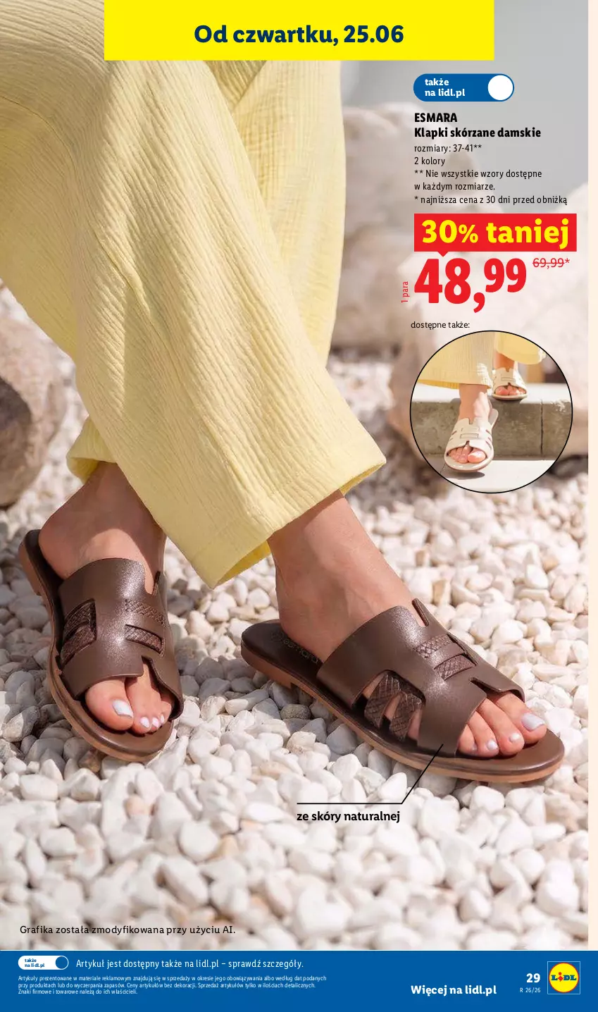 Gazetka promocyjna Lidl - Katalog ważny od 22.06 - ważna 22.06 do 27.06.2026 - strona 33 - produkty: Gra, Grafika, Klapki